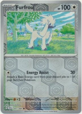 051/064 Furfrou (Reverse Holo) (Shrouded Fable) Pokemon card (English)