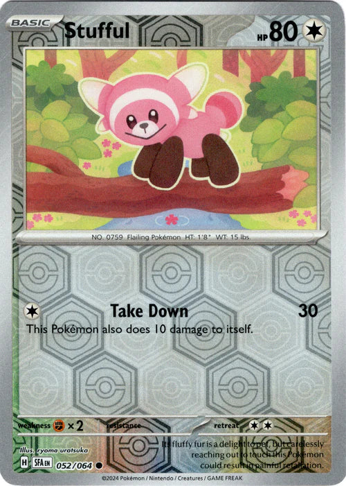 052/064 Stufful (Reverse Holo) (Shrouded Fable) Pokemon card (English)