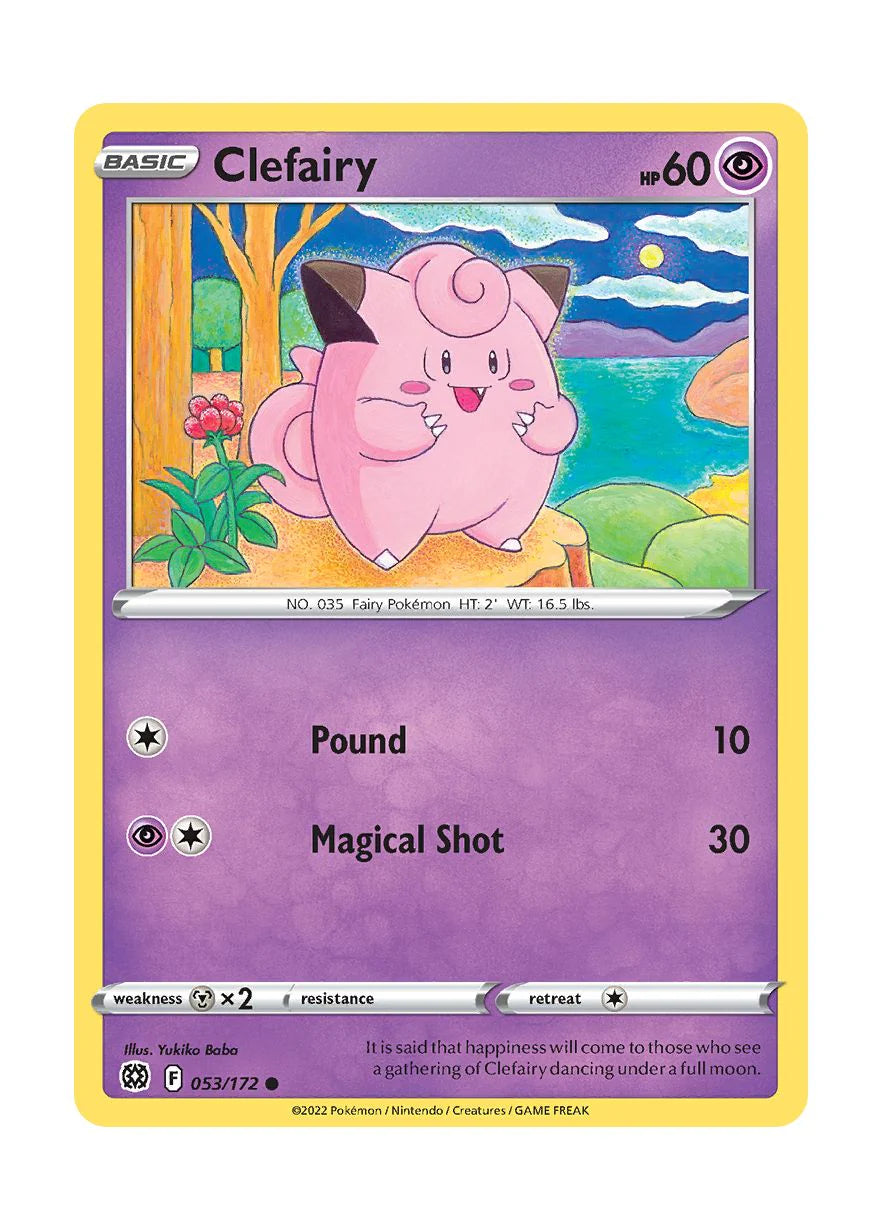 053/172 Clefairy (Brilliant Stars) Pokemon card (English)