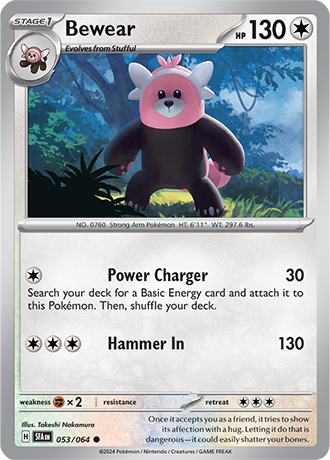 053/064 Bewear (Shrouded Fable) Pokemon card (English)