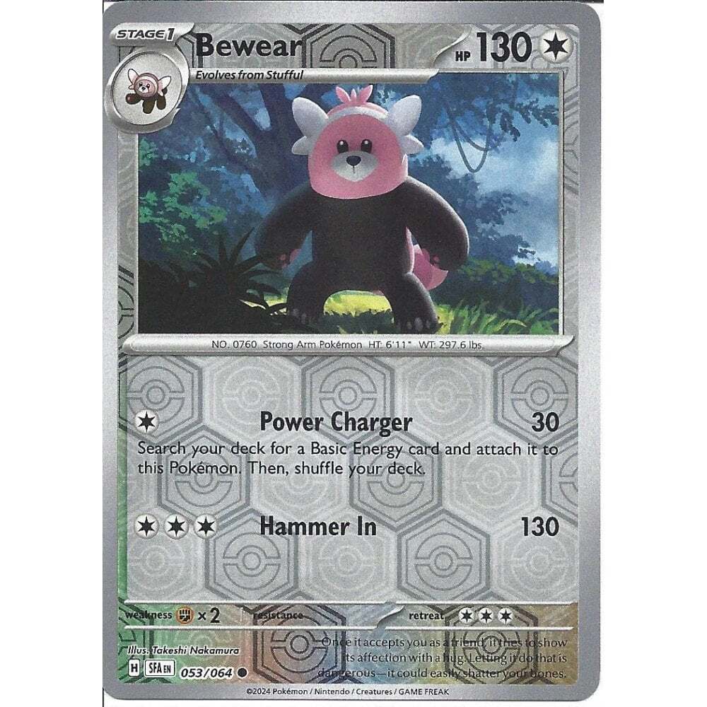 053/064 Bewear (Reverse Holo) (Shrouded Fable) Pokemon card (English)