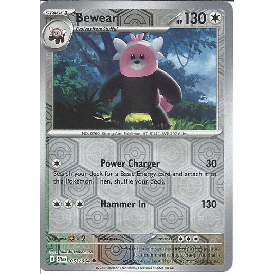 053/064 Bewear (Reverse Holo) (Shrouded Fable) Pokemon card (English)