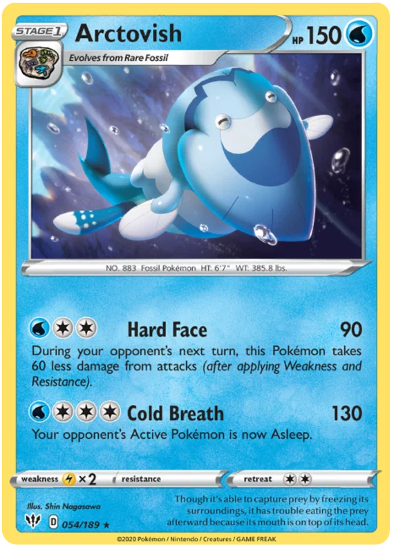 054/189 Arctovish (Darkness Ablaze) Pokemon card (English)