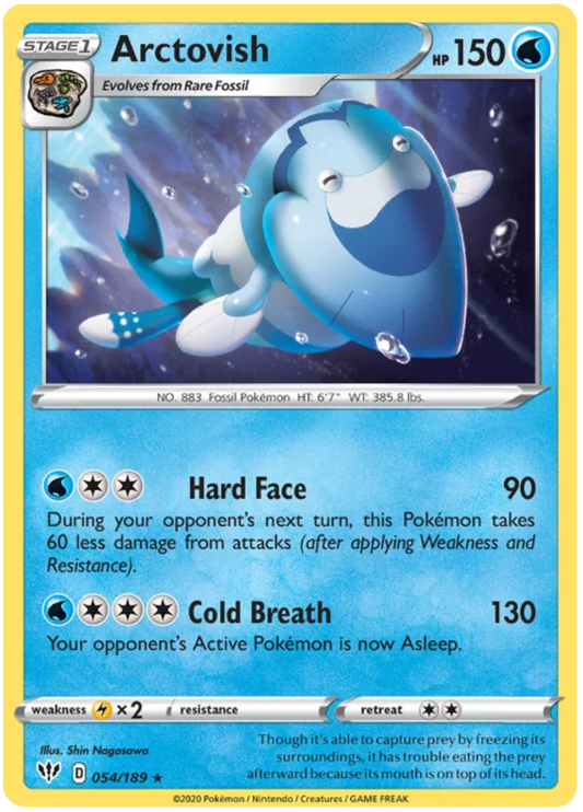 054/189 Arctovish (Darkness Ablaze) Pokemon card (English)