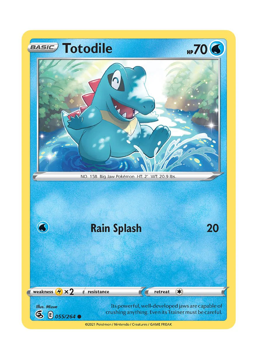 055/264 Totodile (Fusion Strike) Pokemon card (English)