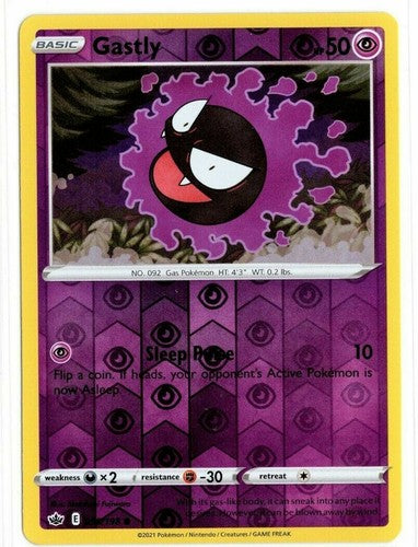 055/198 Gastly (Reverse Holo) (Chilling Reign) Pokémon card (English)