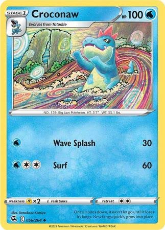 056/264 Croconaw (Fusion Strike) Pokemon card (English)