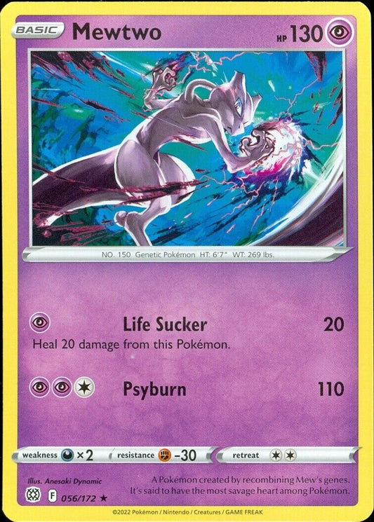 056/172 Mewtwo (Rare) (Brilliant Stars) Pokemon card (English)