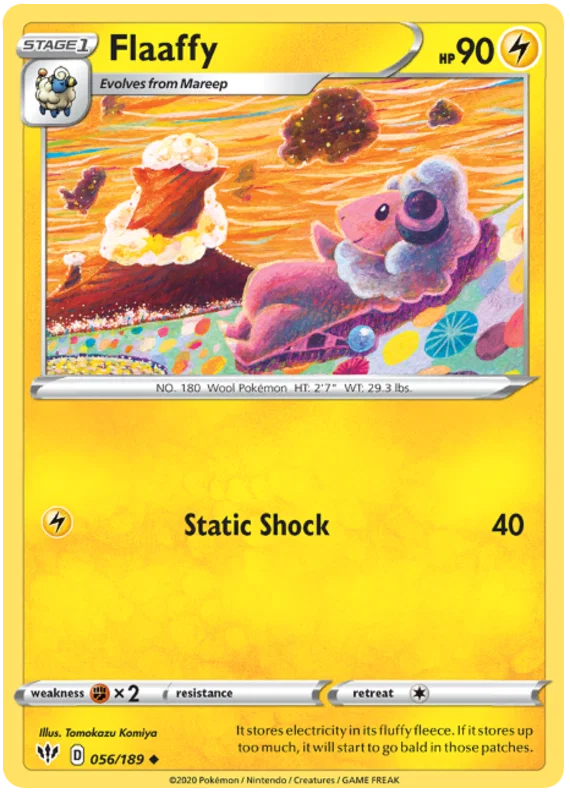 056/189 Flaaffy (Darkness Ablaze) Pokemon card (English)