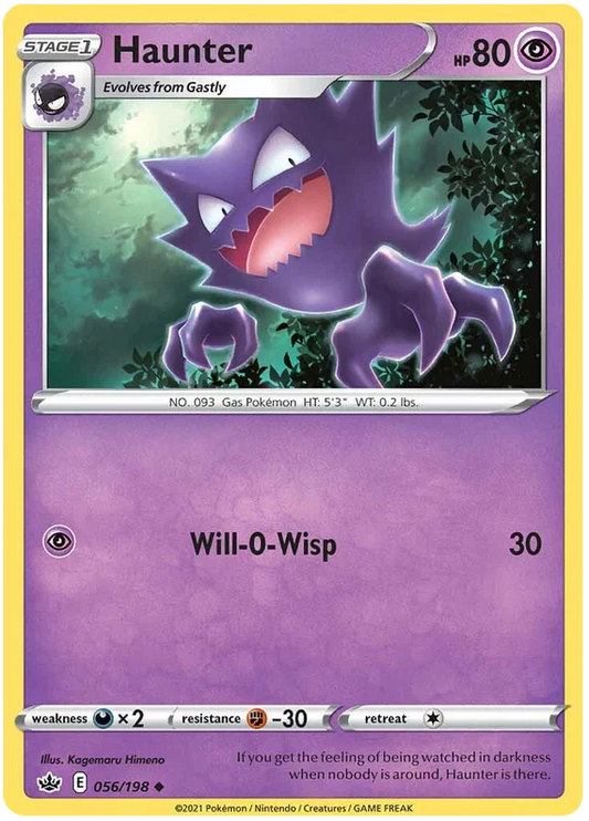 056/198 Haunter (Chilling Reign) Pokémon card (English)