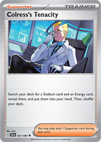 057/064 Colress's Tenacity (Supporter) Pokemon card (English)