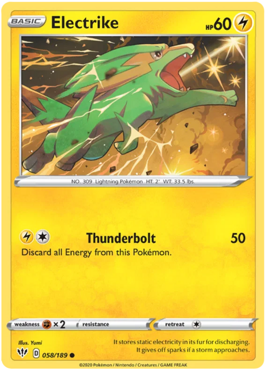 058/189 Electrike (Darkness Ablaze) Pokemon card (English)