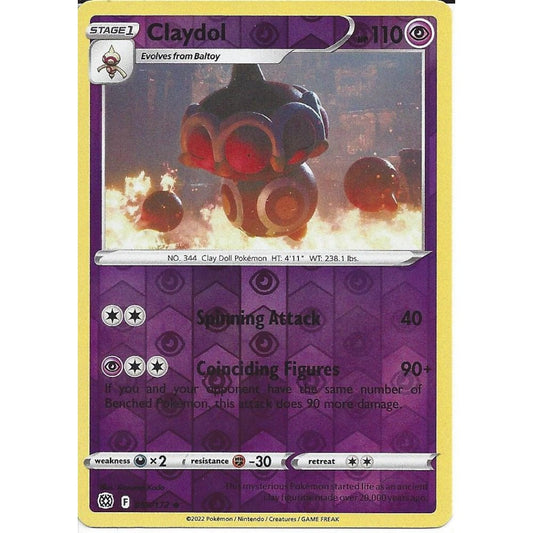 059/172 Claydol (Reverse Holo) (Brilliant Stars) Pokemon card (English)