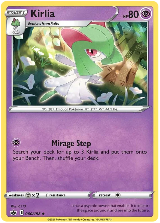 060/198 Kirlia (Chilling Reign) Pokémon card (English)