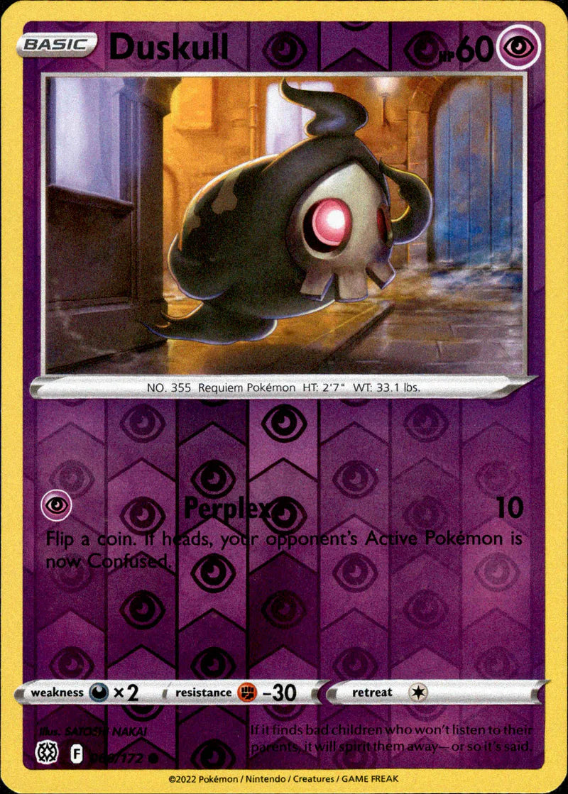 060/172 Duskull (Reverse Holo) (Brilliant Stars) Pokemon card (English)
