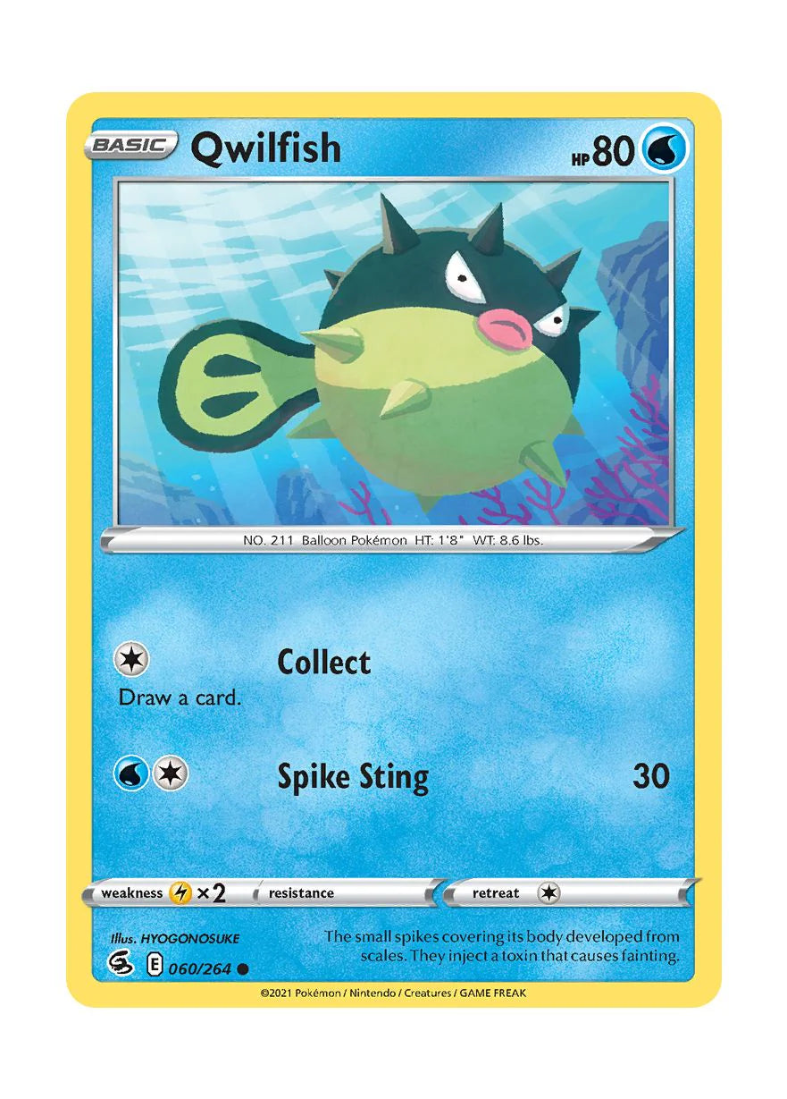 060/264 Qwilfish (Fusion Strike) Pokemon card (English)