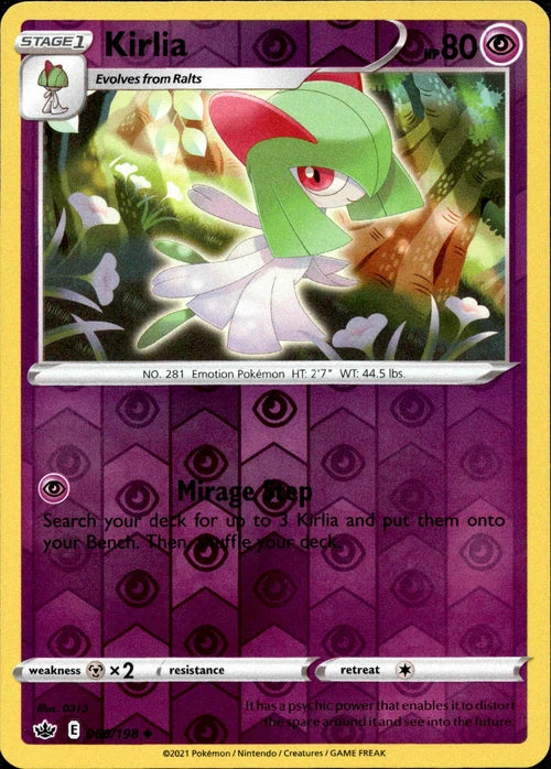 060/198 Kirlia (Reverse Holo) (Chilling Reign) Pokémon card (English)