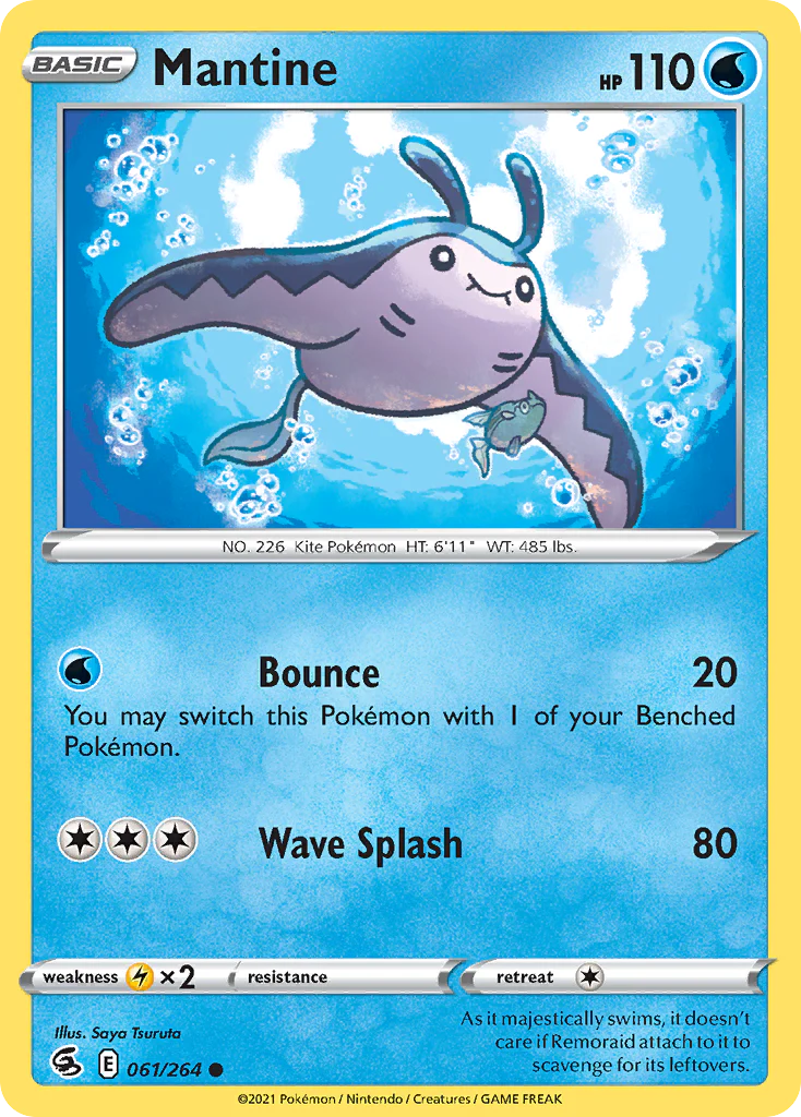061/264 Mantine (Fusion Strike) Pokemon card (English)