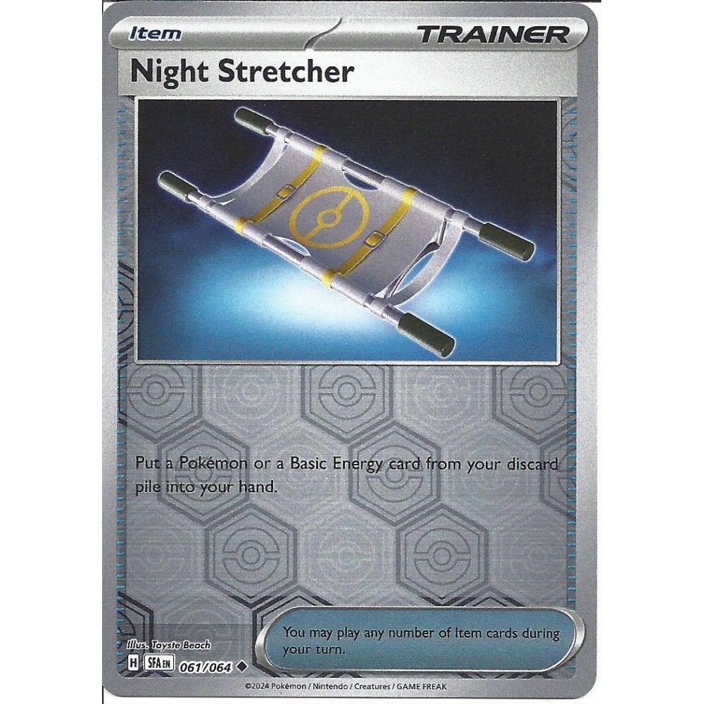 061/064 Night Stretcher (Reverse Holo) (Item) (Shrouded Fable) Pokemon card (English)
