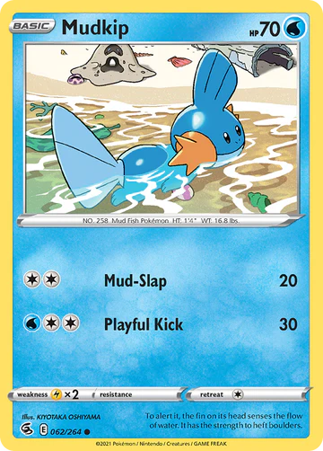 062/264 Mudkip (Fusion Strike) Pokemon card (English)
