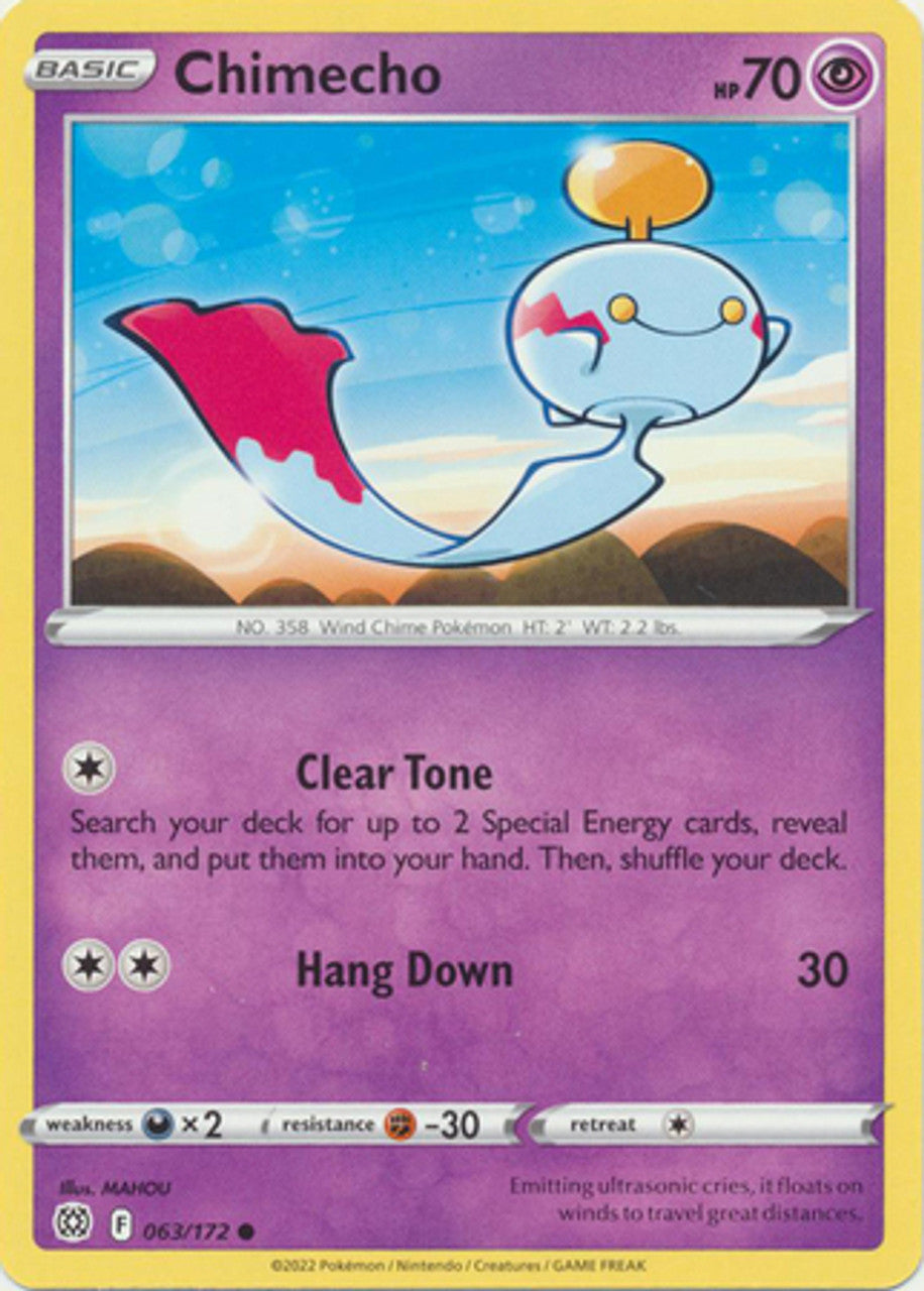 063/172 Chimecho (Brilliant Stars) Pokemon card (English)