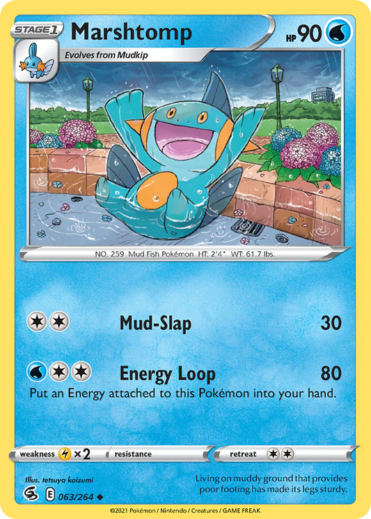 063/264 Marshtomp (Fusion Strike) Pokemon card (English)