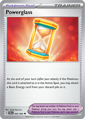 063/064 Powerglass (Tool) Shrouded Fable) Pokemon card (English)