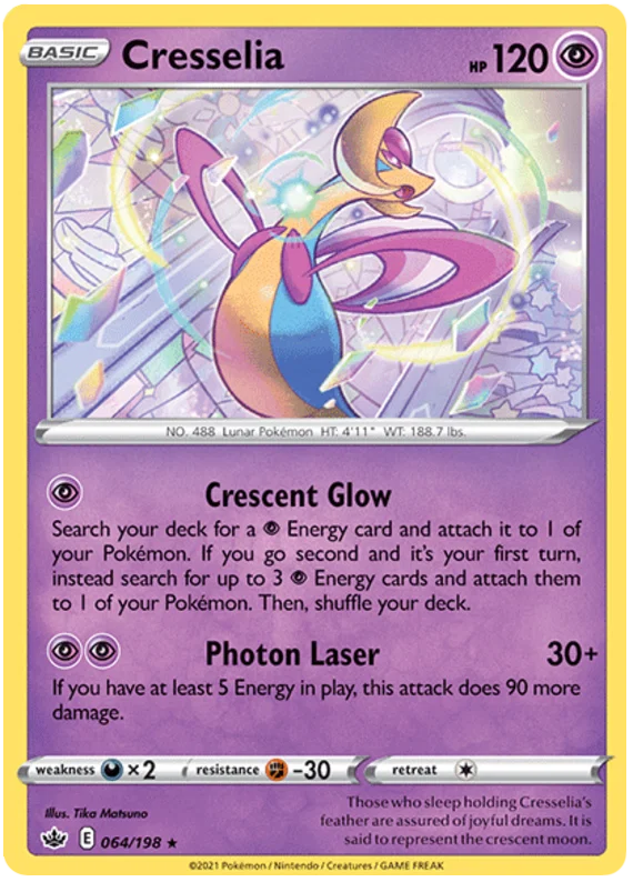 064/198 Cresselia (Rare/Holo) (Chilling Reign) Pokémon card (English)