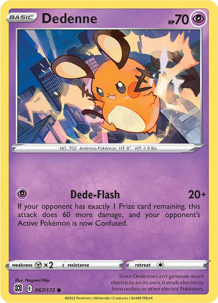 067/172 Dedenne (Brilliant Stars) Pokemon card (English)