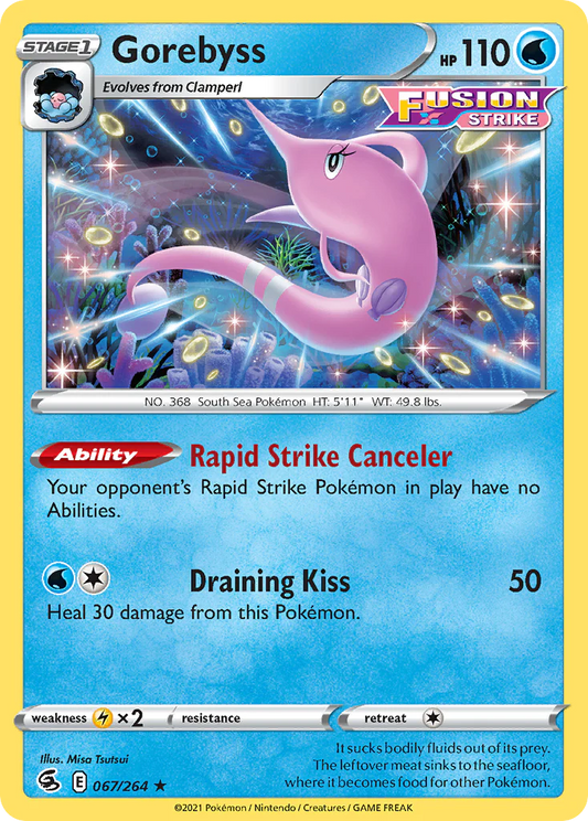 067/264 Gorebyss (Rare) (Fusion Strike) Pokemon card (English)