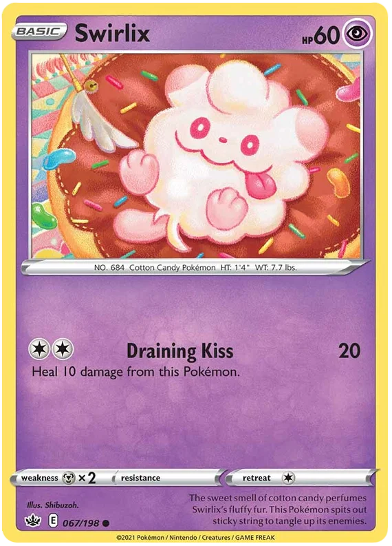 067/198 Swirlix (Chilling Reign) Pokémon card (English)