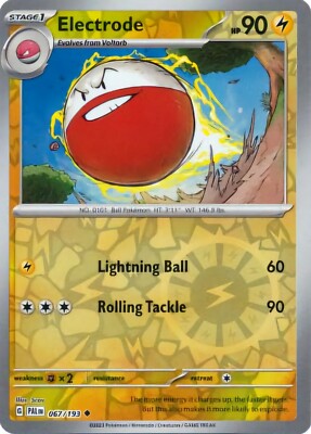 067/193 Electrode (Reverse holo) - Paldea Evolved - Pokémon card (English)