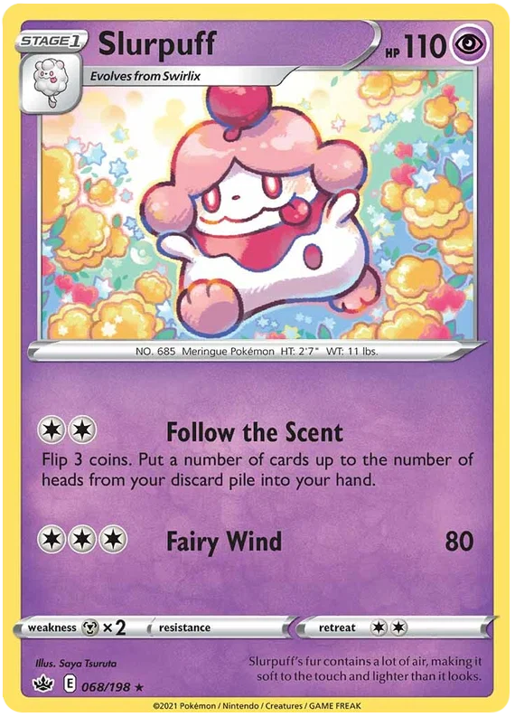 068/198 Slurpuff (Rare) (Chilling Reign) Pokémon card (English)