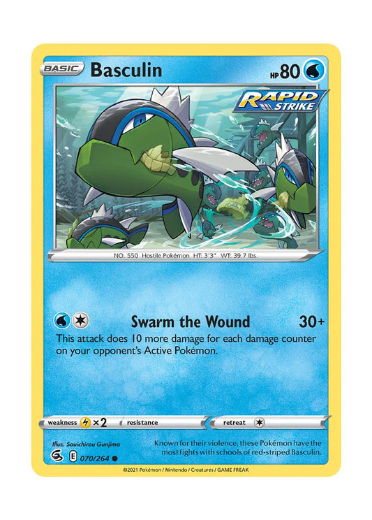 070/264 Basculin (Fusion Strike) Pokemon card (English)