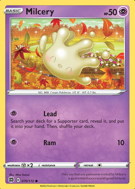 070/172 Milcery (Brilliant Stars) Pokemon card (English)
