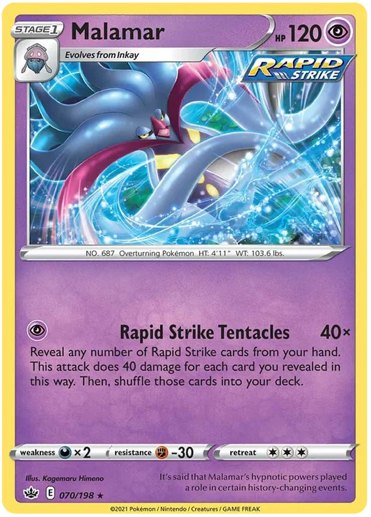 070/198 Malamar (Rare) (Chilling Reign) Pokémon card (English)