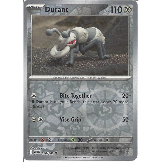 070/086 Durant (Reverse Holo) (White Flare) Pokemon Card (English)