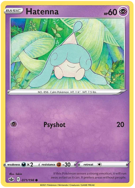 071/198 Hatenna (Chilling Reign) Pokémon card (English)