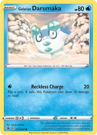 071/264 Galarian Darumaka (Fusion Strike) Pokemon card (English)