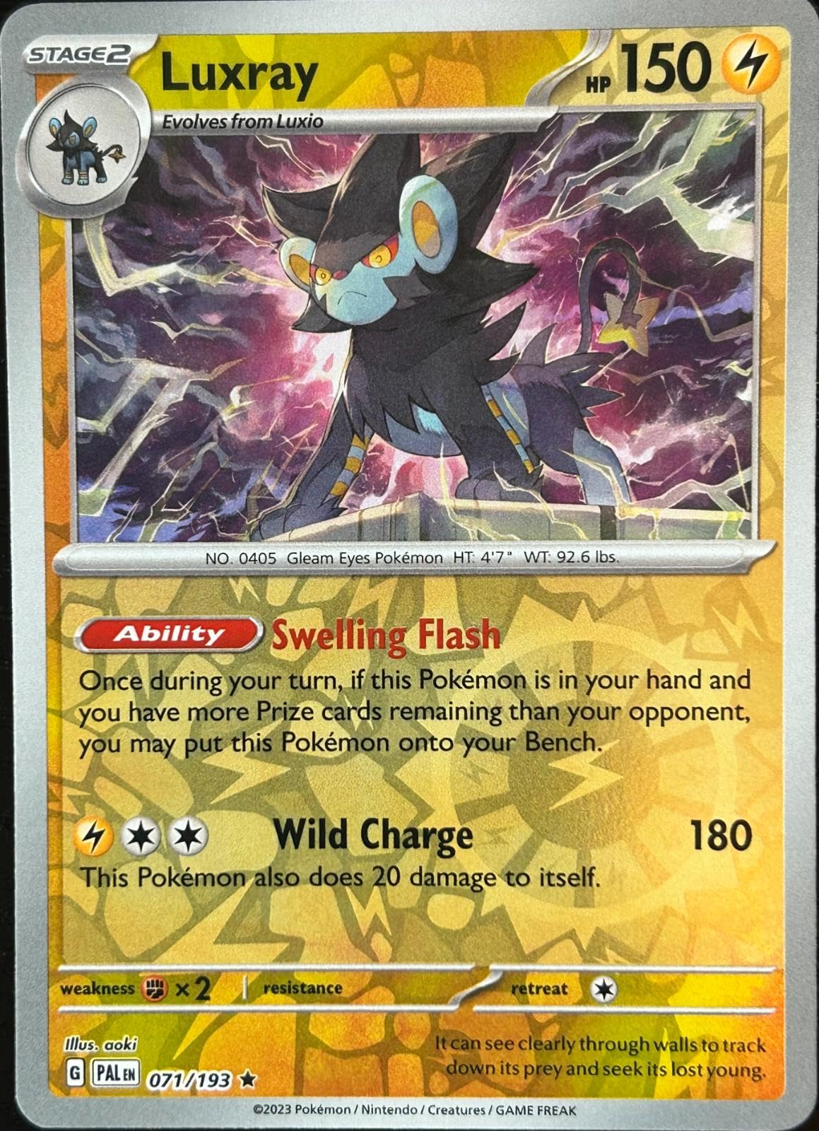 071/193 Luxray (Reverse holo) - Paldea Evolved - Pokémon card (English)