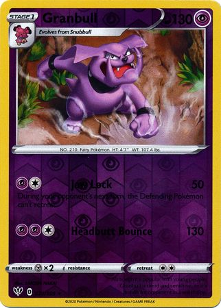 071/189 Granbull (Rare reverse holo) (Darkness Ablaze) Pokemon card (English)