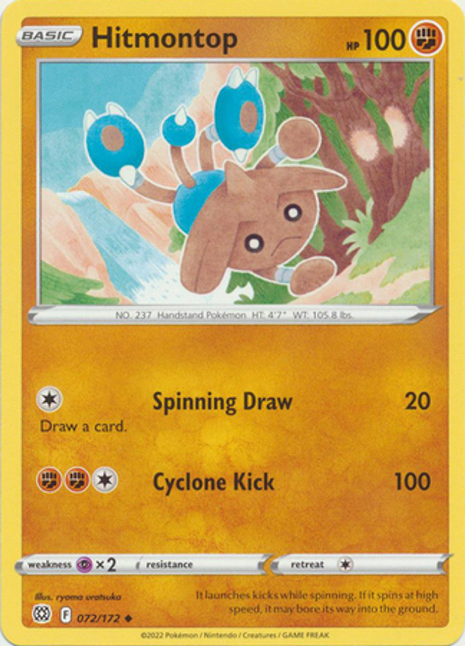 072/172 Hitmontop (Brilliant Stars) Pokemon card (English)