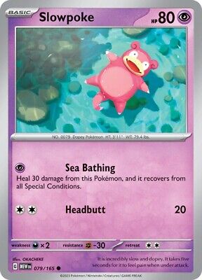 079/165 Slowpoke (Pokémon 151) Pokemon card (English)