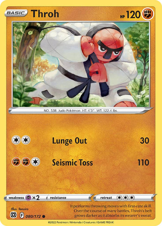 080/172 Throh (Brilliant Stars) Pokemon card (English)