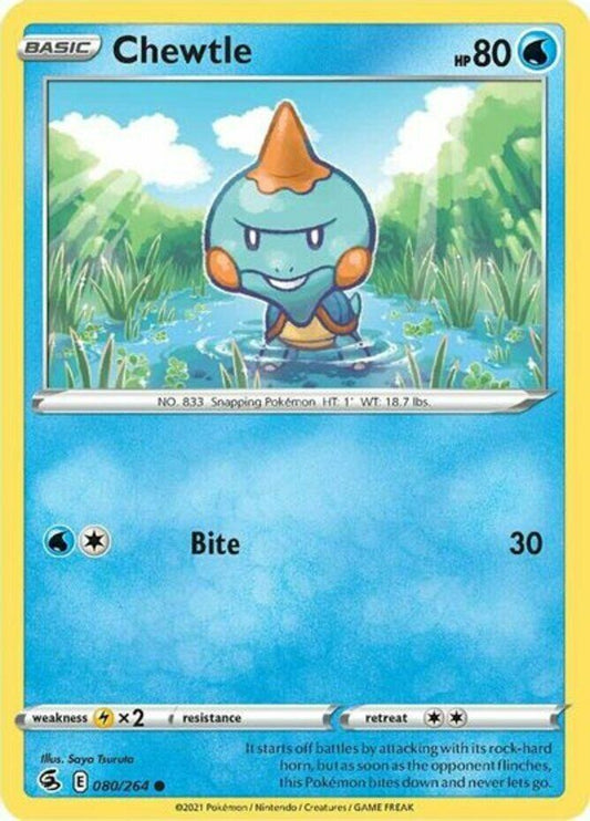 080/264 Chewtle (Fusion Strike) Pokemon card (English)