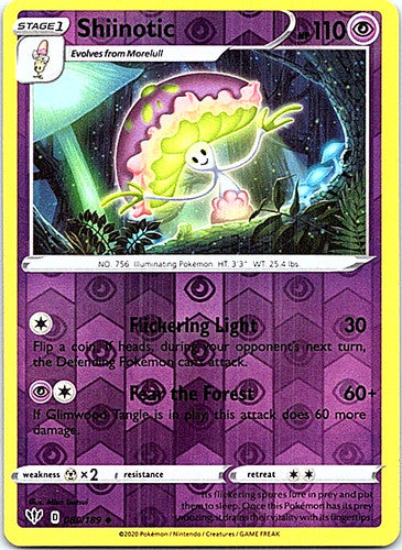080/189 Shiinotic (Reverse Holo) (Darkness Ablaze) Pokemon card (English)