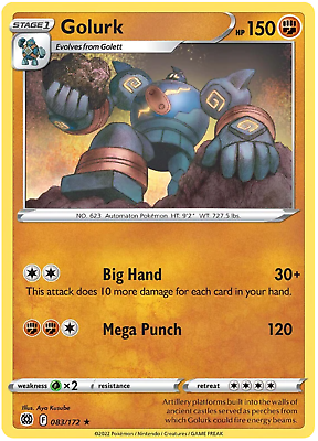 083/172 Golurk (Rare) (Brilliant Stars) Pokemon card (English)