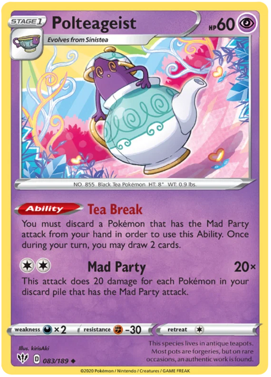 083/189 Polteageist (Darkness Ablaze) Pokemon card (English)