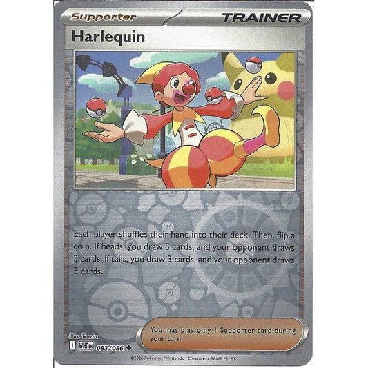 083/086 Harlequin (Reverse Holo) (Supporter) (White Flare) Pokemon card (English)