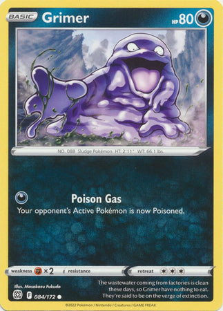 084/172 Grimer (Brilliant Stars) Pokemon card (English)